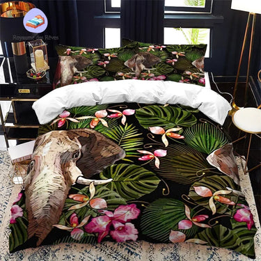 Housse de Couette Eléphant Jungle